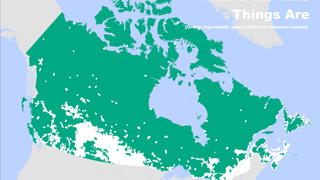 Canada is Really Big, but Not Empty